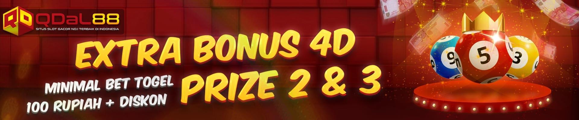 EXTRA BONUS 4D PRIZE 2 & 3